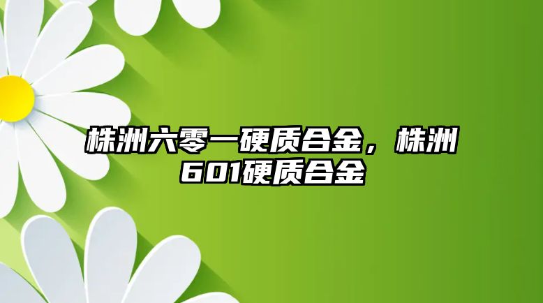 株洲六零一硬質(zhì)合金，株洲601硬質(zhì)合金