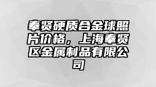 奉賢硬質(zhì)合金球照片價格，上海奉賢區(qū)金屬制品有限公司