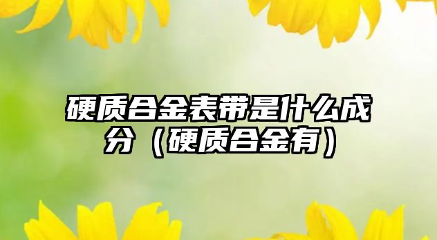 硬質(zhì)合金表帶是什么成分（硬質(zhì)合金有）