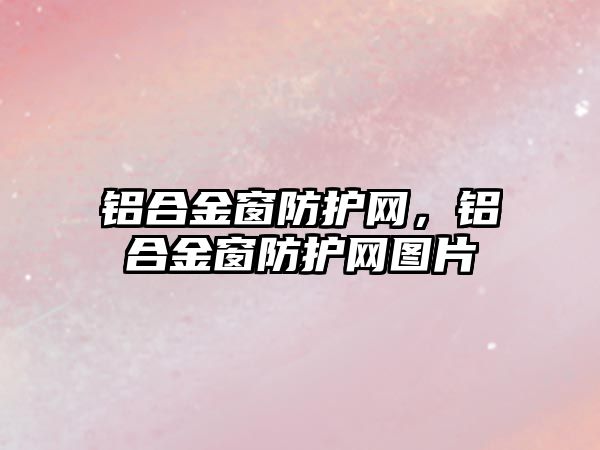 鋁合金窗防護網，鋁合金窗防護網圖片