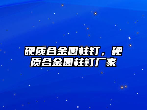 硬質(zhì)合金圓柱釘，硬質(zhì)合金圓柱釘廠家