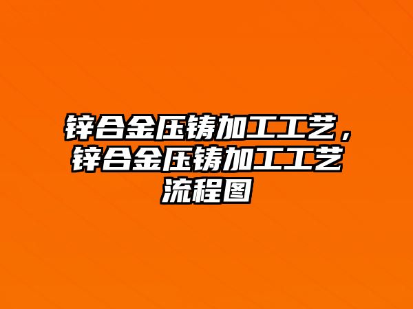 鋅合金壓鑄加工工藝，鋅合金壓鑄加工工藝流程圖