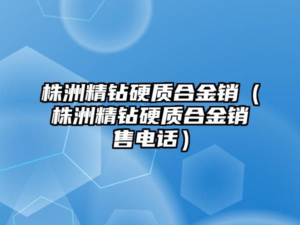 株洲精鉆硬質(zhì)合金銷（株洲精鉆硬質(zhì)合金銷售電話）