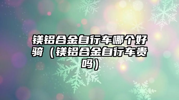 鎂鋁合金自行車哪個(gè)好騎（鎂鋁合金自行車貴嗎）