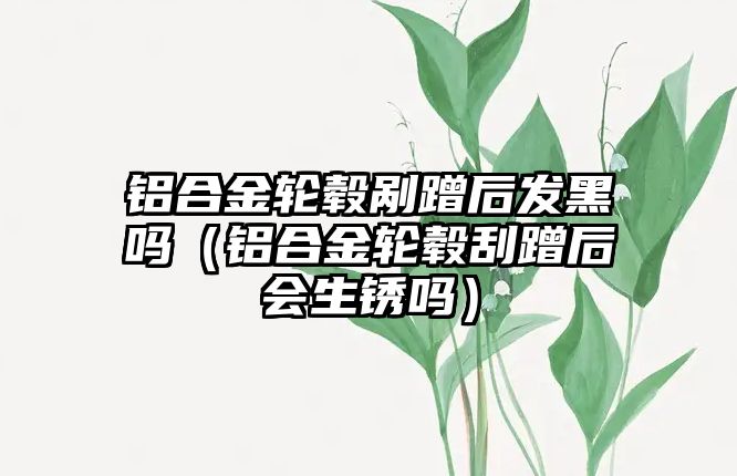 鋁合金輪轂剮蹭后發(fā)黑嗎（鋁合金輪轂刮蹭后會生銹嗎）