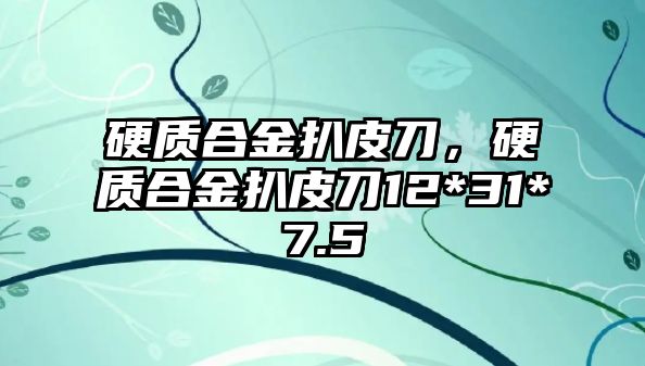 硬質(zhì)合金扒皮刀，硬質(zhì)合金扒皮刀12*31*7.5