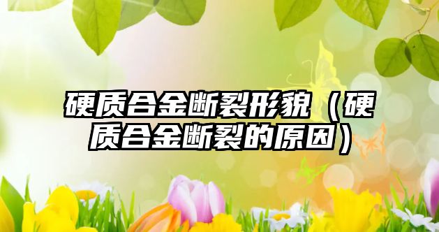 硬質(zhì)合金斷裂形貌（硬質(zhì)合金斷裂的原因）