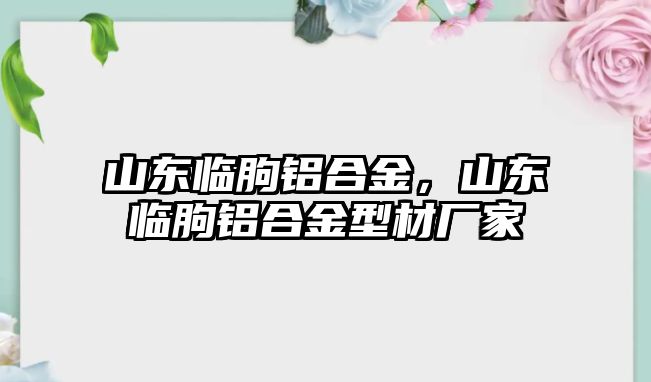 山東臨朐鋁合金，山東臨朐鋁合金型材廠家