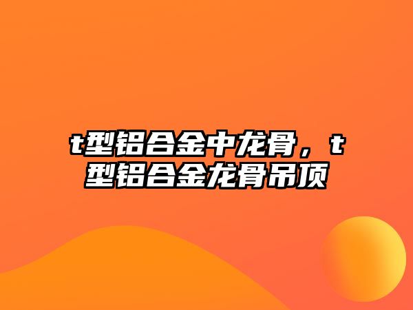 t型鋁合金中龍骨，t型鋁合金龍骨吊頂