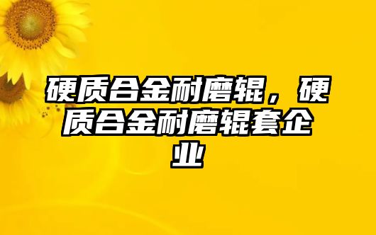 硬質(zhì)合金耐磨輥，硬質(zhì)合金耐磨輥套企業(yè)