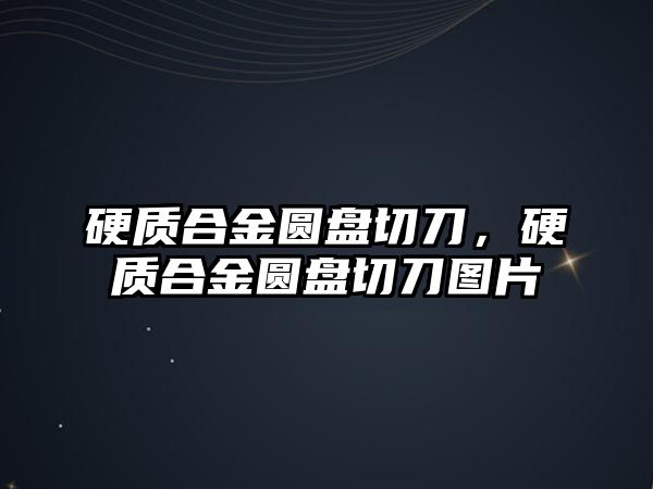 硬質(zhì)合金圓盤切刀，硬質(zhì)合金圓盤切刀圖片