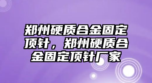 鄭州硬質合金固定頂針，鄭州硬質合金固定頂針廠家