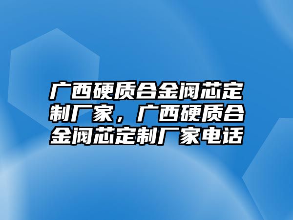 廣西硬質(zhì)合金閥芯定制廠家，廣西硬質(zhì)合金閥芯定制廠家電話