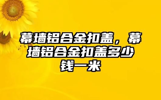 幕墻鋁合金扣蓋，幕墻鋁合金扣蓋多少錢一米