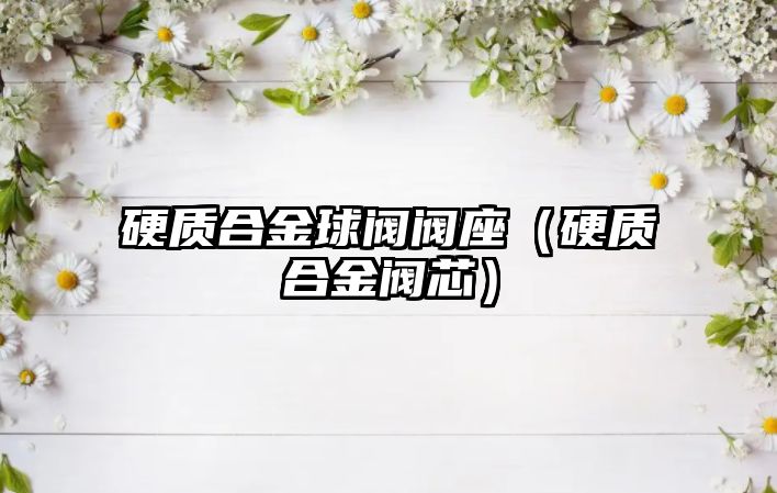 硬質(zhì)合金球閥閥座（硬質(zhì)合金閥芯）