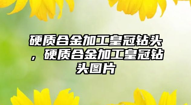 硬質(zhì)合金加工皇冠鉆頭，硬質(zhì)合金加工皇冠鉆頭圖片