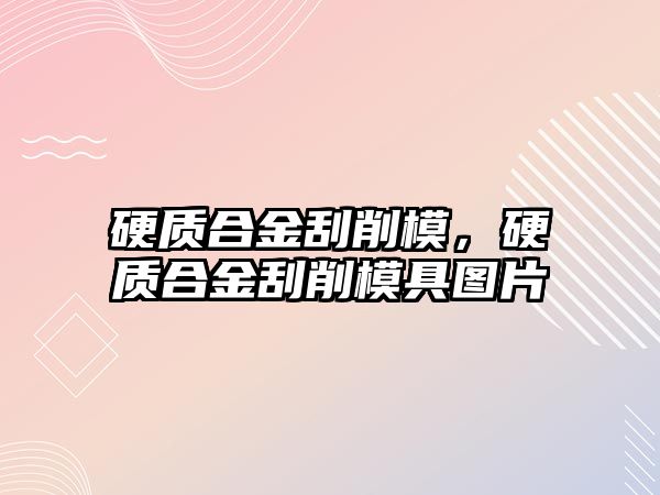 硬質合金刮削模，硬質合金刮削模具圖片