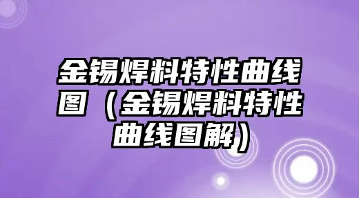 金錫焊料特性曲線圖（金錫焊料特性曲線圖解）