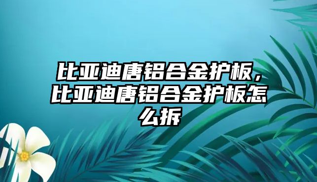 比亞迪唐鋁合金護(hù)板，比亞迪唐鋁合金護(hù)板怎么拆