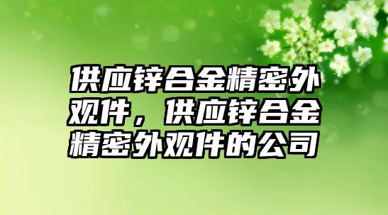 供應(yīng)鋅合金精密外觀件，供應(yīng)鋅合金精密外觀件的公司