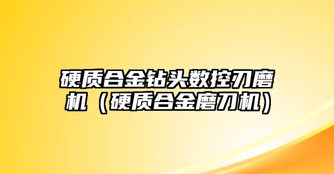 硬質(zhì)合金鉆頭數(shù)控刃磨機(jī)（硬質(zhì)合金磨刀機(jī)）