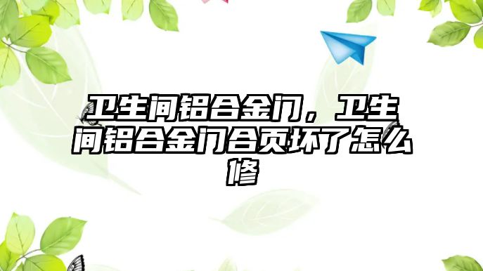 衛(wèi)生間鋁合金門，衛(wèi)生間鋁合金門合頁(yè)壞了怎么修