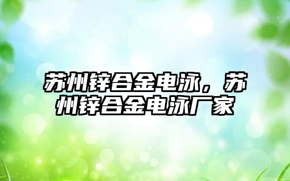 蘇州鋅合金電泳，蘇州鋅合金電泳廠家