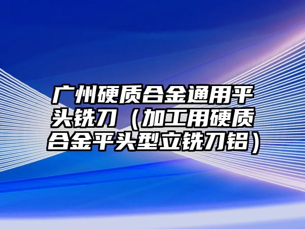 廣州硬質(zhì)合金通用平頭銑刀（加工用硬質(zhì)合金平頭型立銑刀鋁）