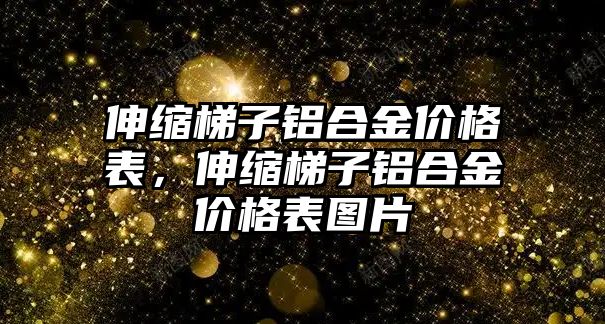 伸縮梯子鋁合金價格表，伸縮梯子鋁合金價格表圖片