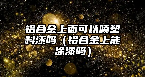 鋁合金上面可以噴塑料漆嗎（鋁合金上能涂漆嗎）