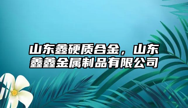 山東鑫硬質(zhì)合金，山東鑫鑫金屬制品有限公司