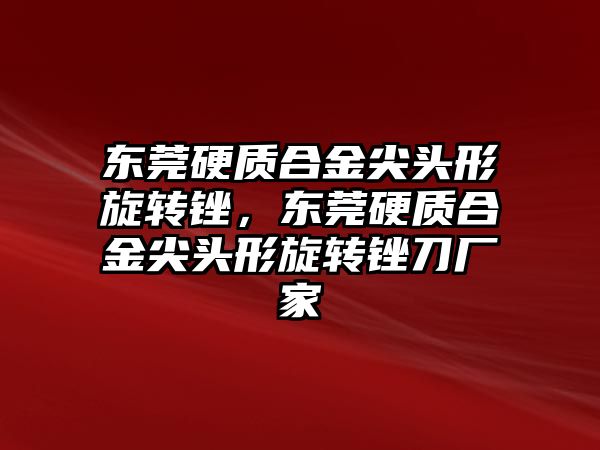 東莞硬質合金尖頭形旋轉銼，東莞硬質合金尖頭形旋轉銼刀廠家