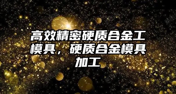 高效精密硬質(zhì)合金工模具，硬質(zhì)合金模具加工