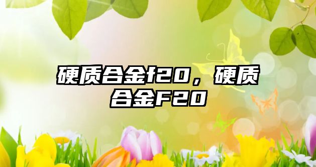 硬質合金f20，硬質合金F20