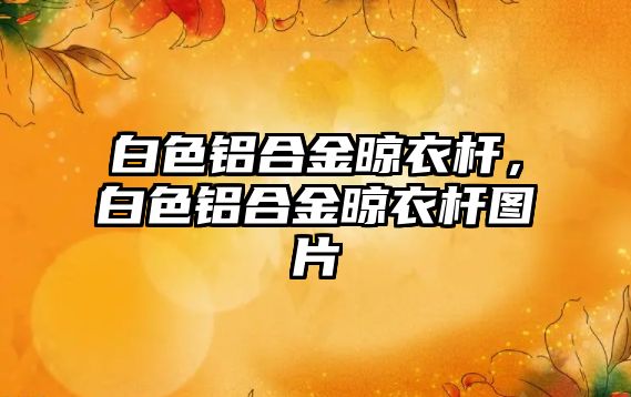 白色鋁合金晾衣桿，白色鋁合金晾衣桿圖片