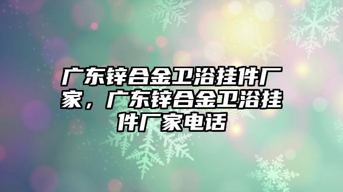 廣東鋅合金衛(wèi)浴掛件廠家，廣東鋅合金衛(wèi)浴掛件廠家電話