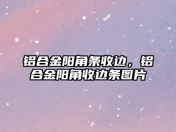 鋁合金陽角條收邊，鋁合金陽角收邊條圖片