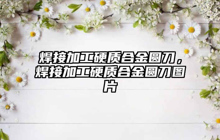 焊接加工硬質(zhì)合金圓刀，焊接加工硬質(zhì)合金圓刀圖片