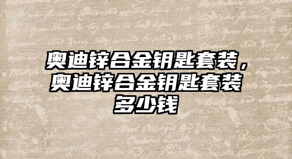 奧迪鋅合金鑰匙套裝，奧迪鋅合金鑰匙套裝多少錢