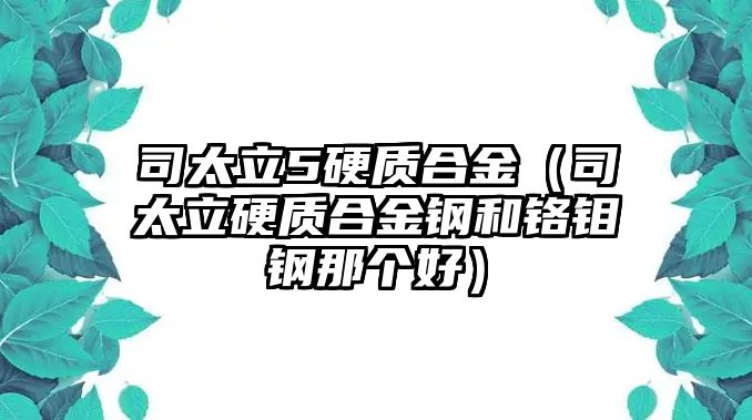 司太立5硬質(zhì)合金（司太立硬質(zhì)合金鋼和鉻鉬鋼那個好）