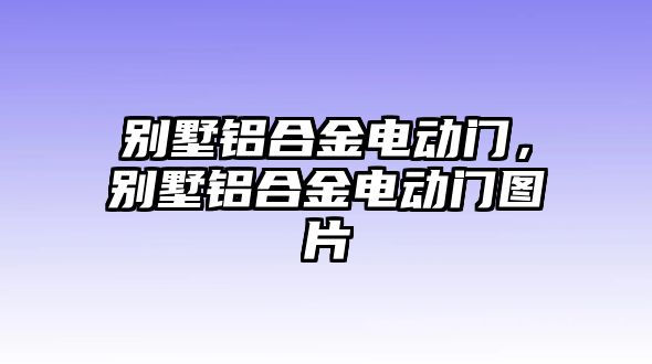 別墅鋁合金電動(dòng)門，別墅鋁合金電動(dòng)門圖片