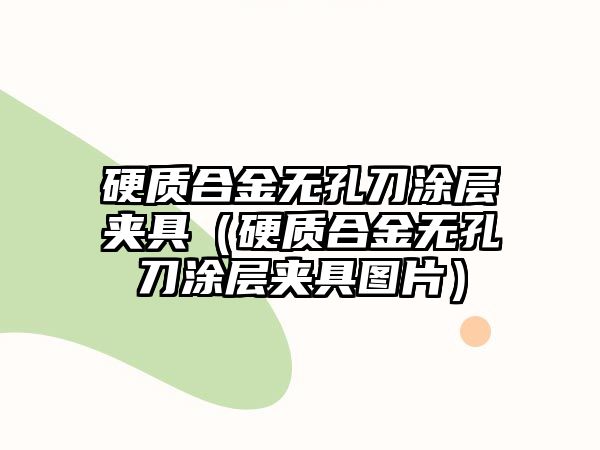 硬質(zhì)合金無(wú)孔刀涂層夾具（硬質(zhì)合金無(wú)孔刀涂層夾具圖片）