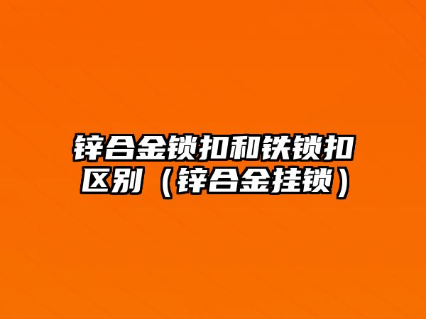 鋅合金鎖扣和鐵鎖扣區(qū)別（鋅合金掛鎖）