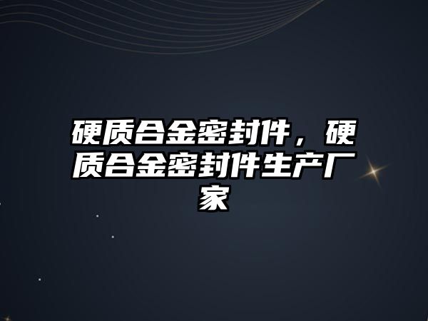 硬質(zhì)合金密封件，硬質(zhì)合金密封件生產(chǎn)廠家