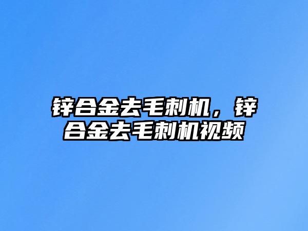 鋅合金去毛刺機，鋅合金去毛刺機視頻