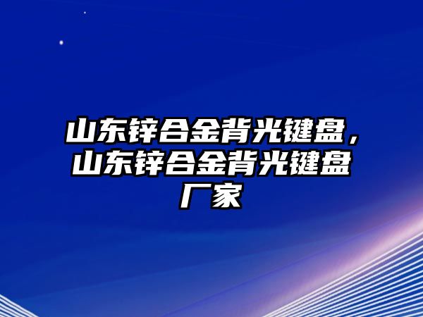 山東鋅合金背光鍵盤，山東鋅合金背光鍵盤廠家