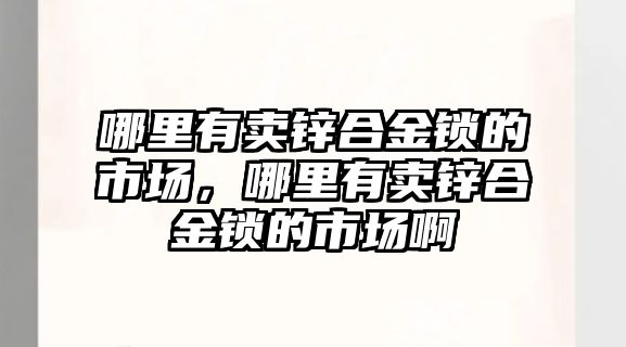 哪里有賣鋅合金鎖的市場，哪里有賣鋅合金鎖的市場啊