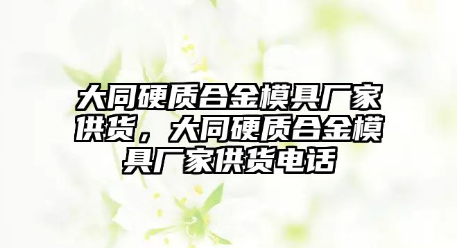 大同硬質(zhì)合金模具廠家供貨，大同硬質(zhì)合金模具廠家供貨電話