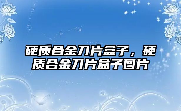 硬質(zhì)合金刀片盒子，硬質(zhì)合金刀片盒子圖片