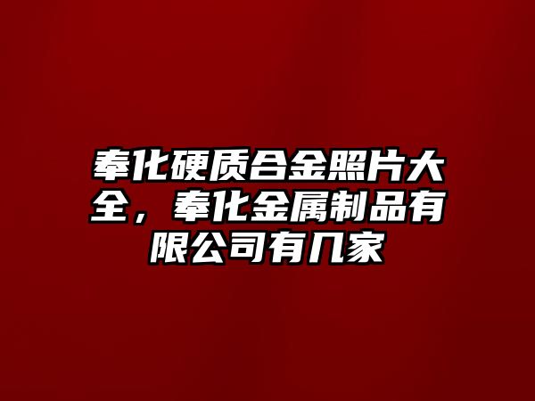 奉化硬質(zhì)合金照片大全，奉化金屬制品有限公司有幾家